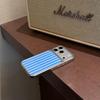 Niche Simple Color Block Stripes Case for iPhone 14/15/16/17 Pro Max