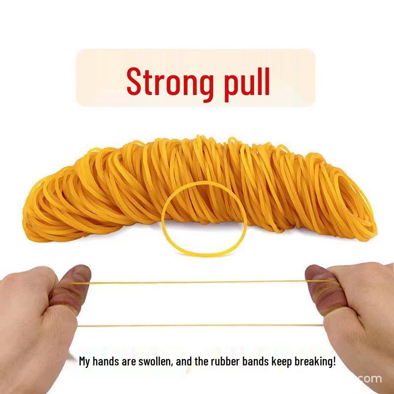 Barbershop High Elasticity Perm Rubber Bands with Leather Cover - 500G