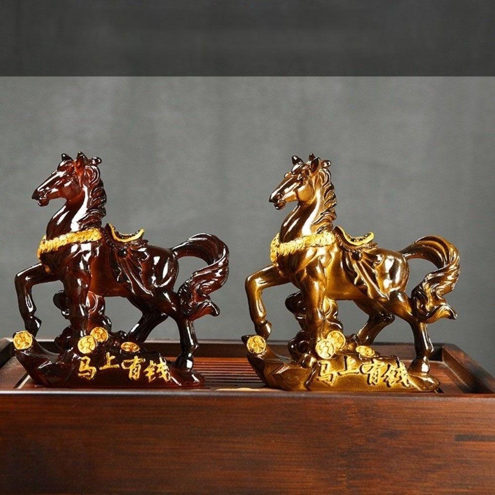 Color Changing Resin Horse Statue Color-changing Horse Ornament Tea Set Accessories