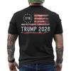 Trump 2028 Shirt Vote Donald Trump American Flag Vintage ON BACK Unisex T-Shirt