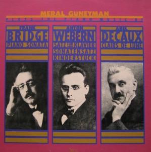 

LP Record MERAL GNEYMAN FRANK BRIDGE ANT Meral Gneyman Plays The Piano Musi SR9031 FINNADAR RECOR 1981 US Classical Used
