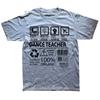 Funny Dance Teacher Multitasking Graphic T-shirts Men Women's Fashion Casual Tshirt 100% Cotton Loose Oversized T Shirt