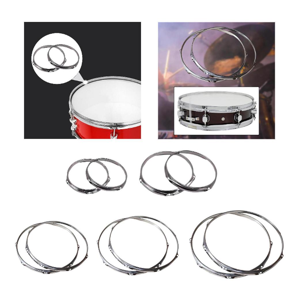 Bass Drum Hoops Batter 6 Hole Portable Percussion Sturdy Repairing Supplies Components for