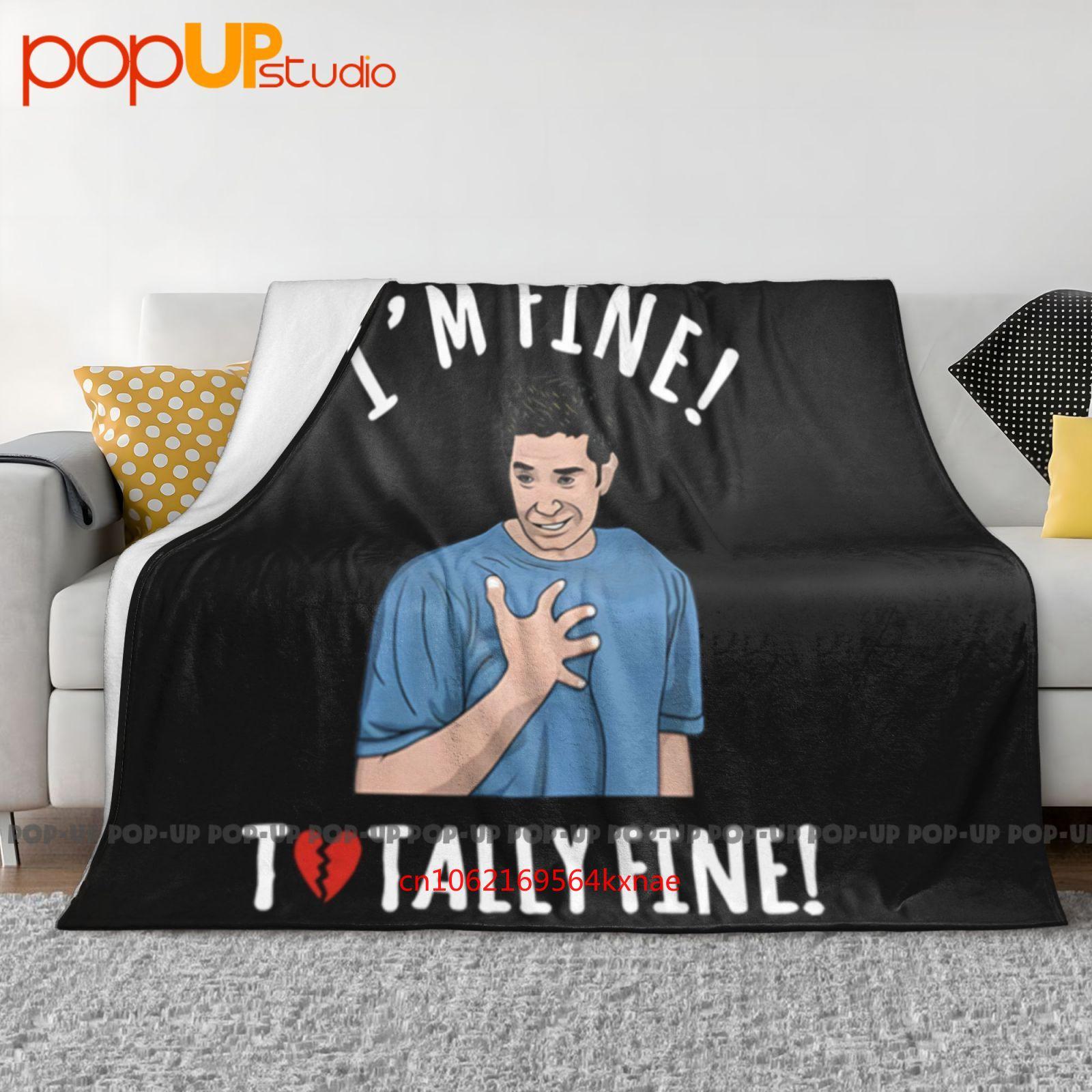 Со мной все в порядке, совсем в порядке. С Россом не в порядке. Сериал «Друзья», комедия. Ультрамягкое одеяло, стеганое одеяло, зимнее покрывало для дивана, покрывала для кровати 30x40in