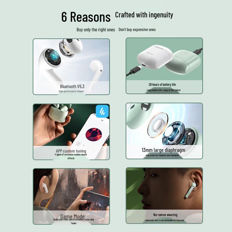 Edifier Lollipods 2022 Wireless Earbuds