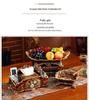European and American Decorative Set: Fruit Bowl, Tissue Box, Ashtray, and Figurines for Living Room Coffee Table.