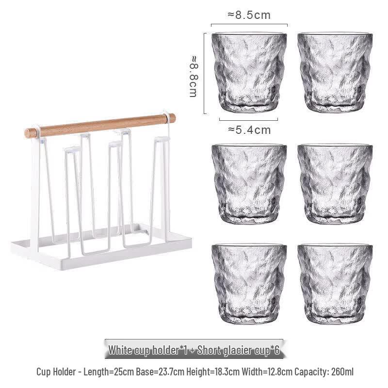 ZISIZ Glacier Pattern Universal Glass Set