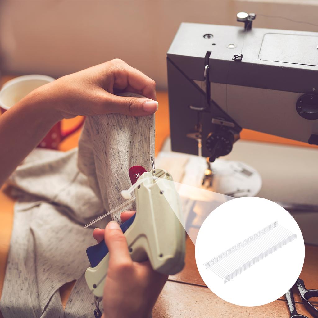 2500 Pack Clear Standard Tagging Fasteners,Plastic Regular,Standard Label Gun Price Tagging Barbs for Garment Price Tag Label