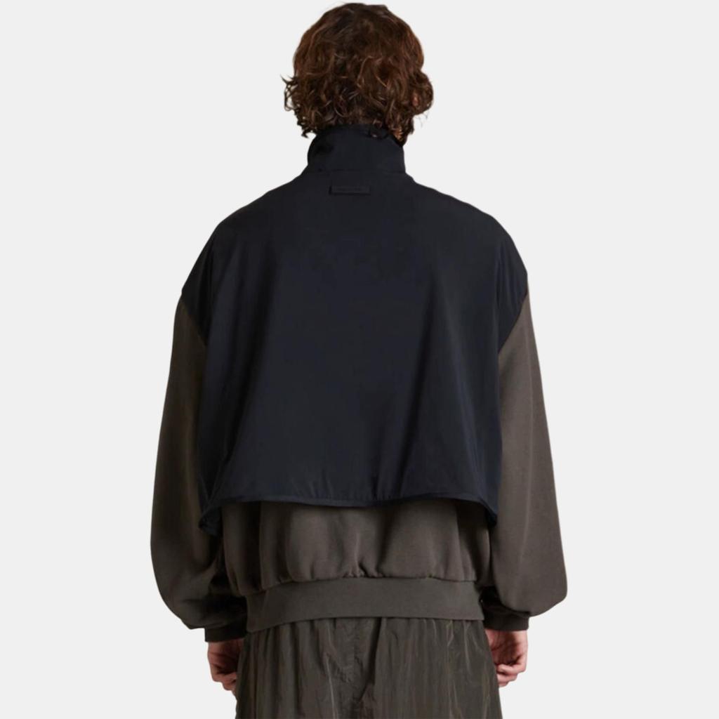 Fear Of God Essentials SS24 Nylon Fleece Mockneck Sweatshirt Men Sweatshirts Ink Jet-Black 202SP244300F