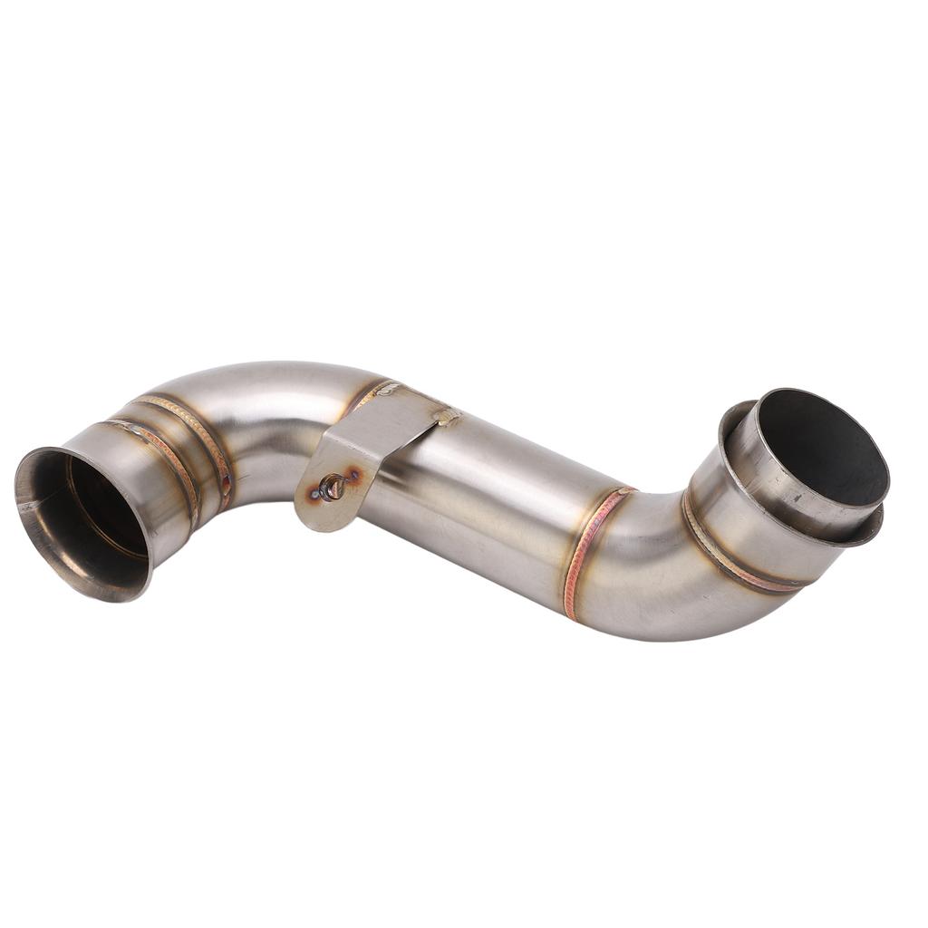 Motorcycle Middle Exhaust Pipe Stainless Steel Silver Rustproof Heat Resistant Replacement For Adventure 790 2019‑2022