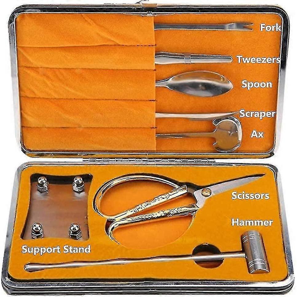 8pcs Seafood Tool Set, Lobster Crab Nut Cracker Opener Tool Set Stainless Steel - RIpj
