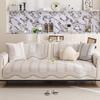 Special-Shaped Sofa Cushion, Ice Silk, Summer Cool Non-Slip Sofa Mat, Straight-Lined One-Piece Anti-Cat Scratch Sofa Cover