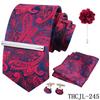 Men'S Business Dress Tie 5-Piece Groom Best Man Dress Accessories Gaowei Dense Jacquard Tie Worker