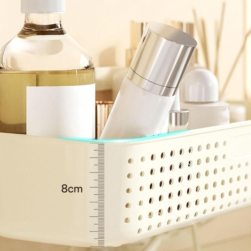 Space Saving Waterproof Wall Shelf for Bathroom Kitchen Easy Installation Multiple Layer Cosmetic Organizers