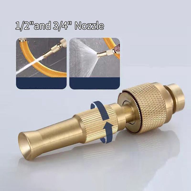 Duză de pulverizare Pistol de apă Aspersor direct din aliaj Presiune reglabilă Mașină de spălat furtun Robinet de apă Racord 1/2'' 3/4'' Conector rapid