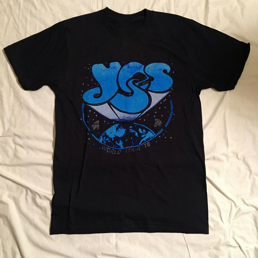 1978 YES vintage concert World tour 78s Black All Size S -4XL Gift Shirt