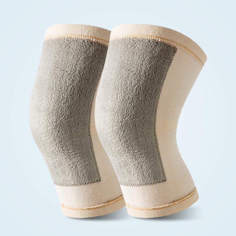 Thermal Elastic Knee Warmers For Elderly Seamless Knitted Knee Pads Winter Leg Joint Support Cold Weather Protection
