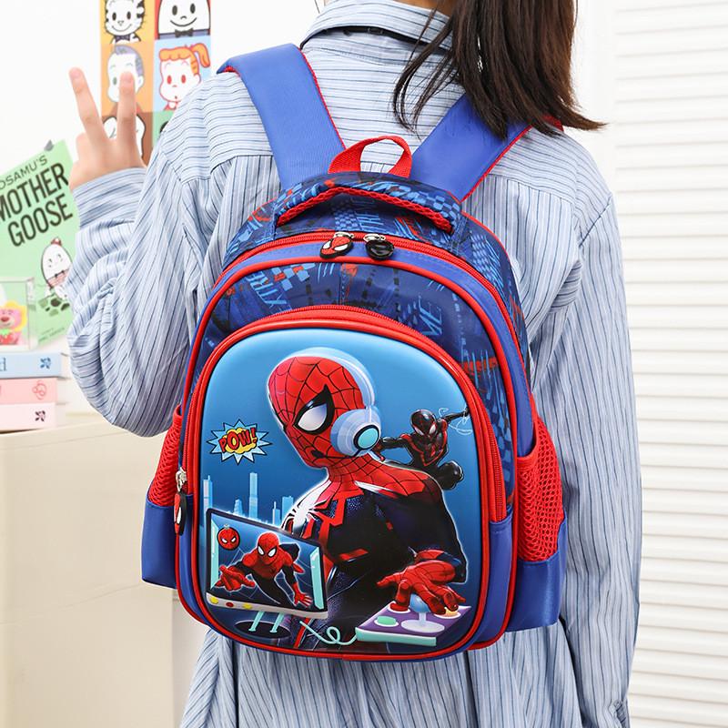 Spider Man Unicorn Elsa Kuromi Hello Kitty School Backpack With Lightweight Nylon And Air Cushion Straps For Preschool Children