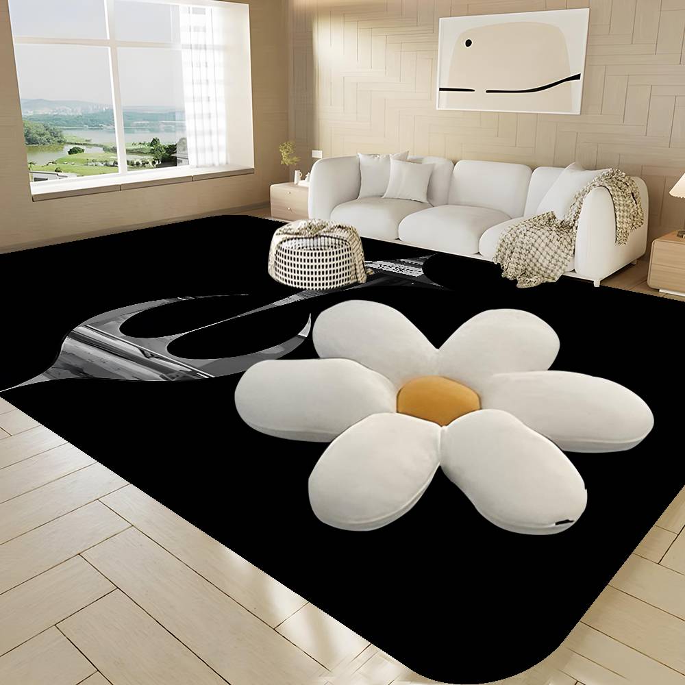 Thug Club Brand Logo Room Mats Cheaper Anti-slip Modern Living Room Balcony Printed Welcome Rug