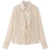 Fashion Style 2023 Autumn New Women's Clothing Stylish Laminated Decoration Drape Shirt 7969245 942