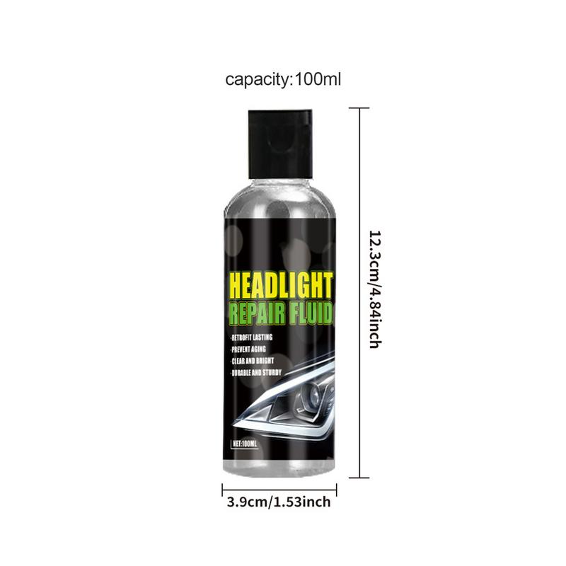 Car Headlight Repair Fluid Headlight Restoration Liquid 100ml Car Light Cleaner For Scratch & Lampshade Restoring Repair