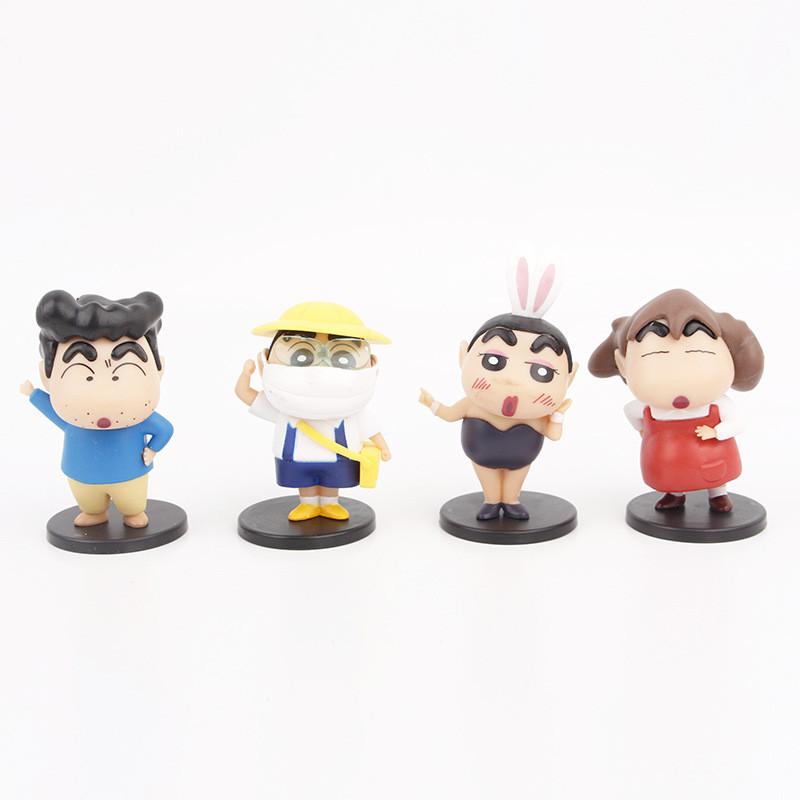 Quirky Crayon Shin-chan Condom Robot Toy Model Pvc Collectible Blind Box Capsule Figure