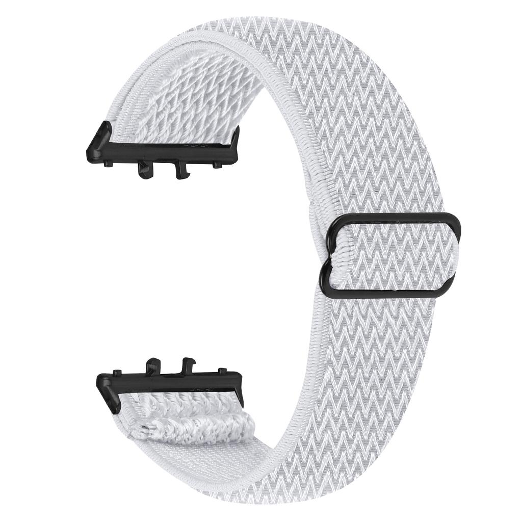 For Honor Watch X5 Watch Band Wave Pattern Nylon Woven Strap with Black Connector
