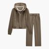 EICHITOO Women's Knitted Spring Short Hooded Three-Piece Set