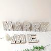 26-piece Letter-shaped Decorative Art Items for DIY Weddings, Birthdays, Parties, Home Decoration, Personalized Name Design