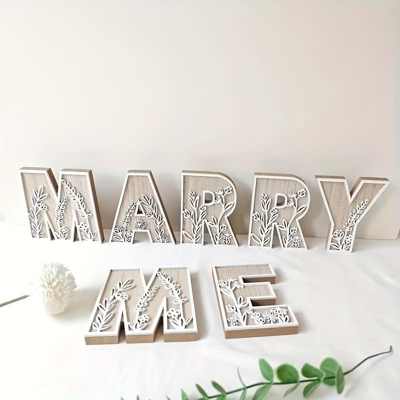 26-piece Letter-shaped Decorative Art Items for DIY Weddings, Birthdays, Parties, Home Decoration, Personalized Name Design