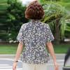 ROMON Women's Elegant V-Neck Short Sleeve Summer Top