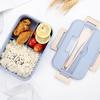 Picnic Bento 3-compartment Meal Storage Lunch Box With Cutlery  For Kids Adult