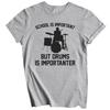School Is Important But Drums Is Importanter Funny Shirt