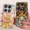 For Moto X70 Air Pro Motorola Signature Phone Case Soft Black Silicone Cover Butterfly Dragon Cat Floral Painting Bumper Funda