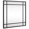 Wall Mirror Black 40x40 cm Square Iron