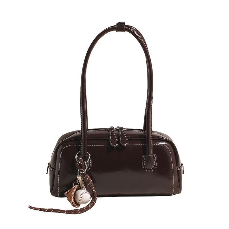 Simple Internet Celebrity Bag 2025 New Fashion Autumn and Winter Shoulder Women's Bag High Sense Underarm Versatile Boston Bag Tide