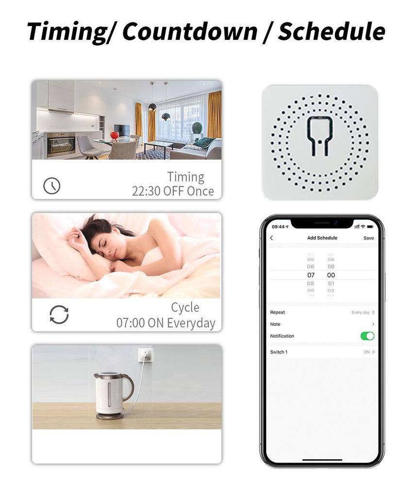 Cozylife Smarter WiFi-Schalter mit Alexa-Sprachsteuerung und App-Fernzugriff für Hausautomation