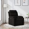 VidaXL Recliner, Chair with Footrest, Seat with Backrest and Armrests Living Room, Modern, Black 373506