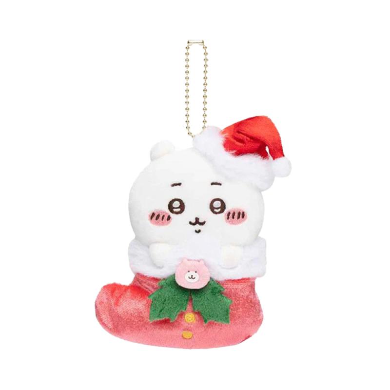 Chiikawa Usagi Hachiware Christmas Plush Pendant Cartoon Stuffed Keychain Doll