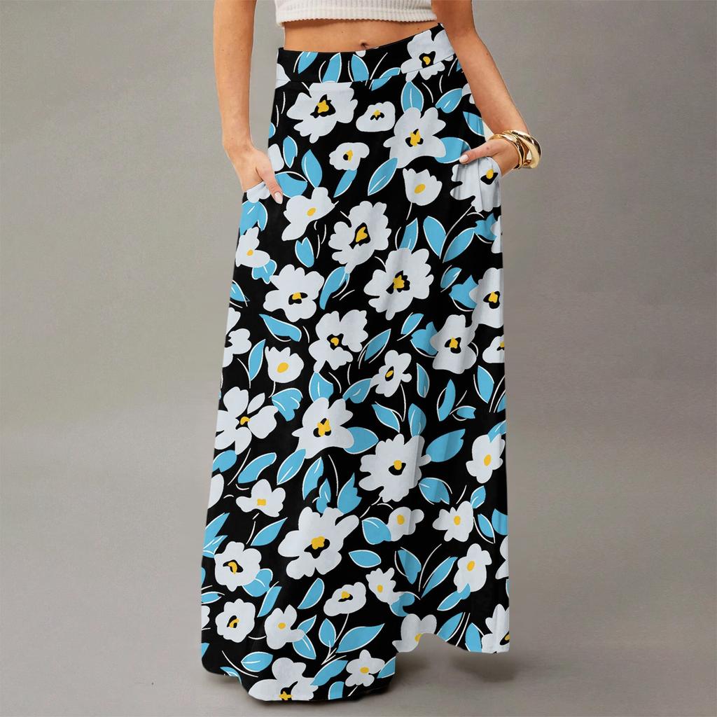 Women's Flowy Maxi Dress Regular Casual Summer Bohemian Skirt