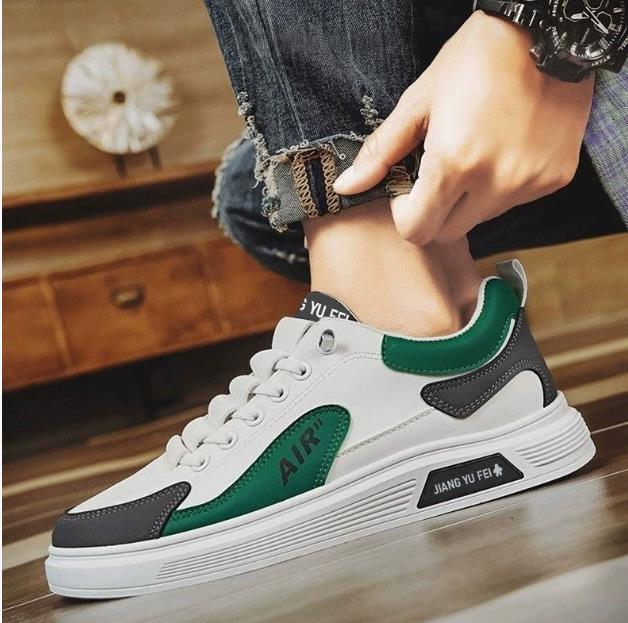 Spring Autumn Men's Shoes Leather  Low-top Men's Casual  Shoes Running Sports Shoes