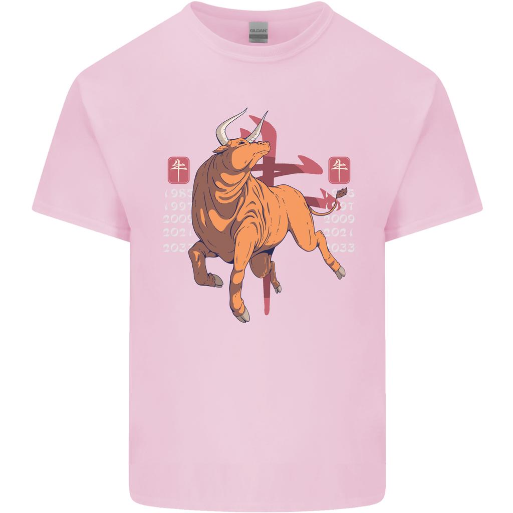 Chinese Zodiac Shengxiao Year of the Ox Unisexs Light Cotton TShirt