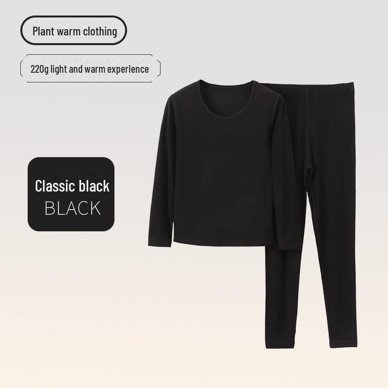 Men's and Women's Lyocelle Velvet Thermal Underwear Set - Warm Autumn and Winter Suit