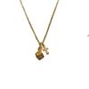 Zircon Cross Pendant Necklace - High-End Clavicle Chain with Cold Style for Women