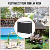 VEVOR Portable Tradeshow Podium Table, 97,5 × 38,5 × 87 cm, Display Exhibition Counter Stand Booth Fair with Wall