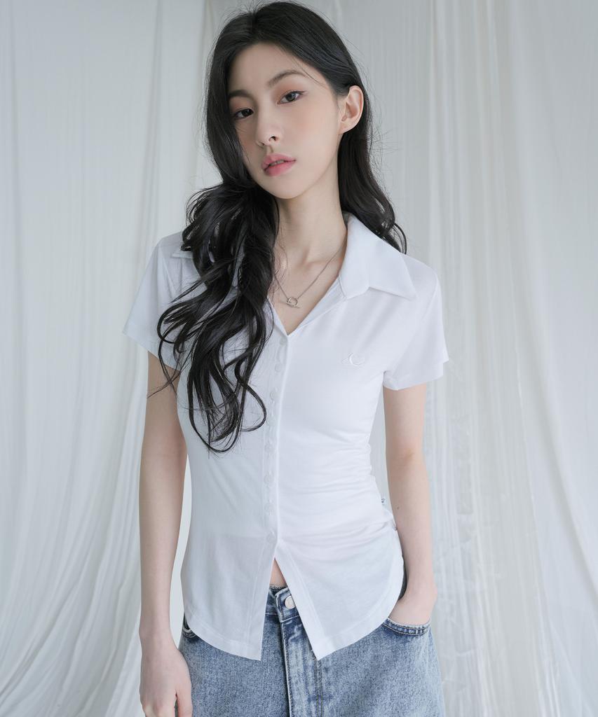 AVANDRESS Sopy Collar Short-Sleeve Black