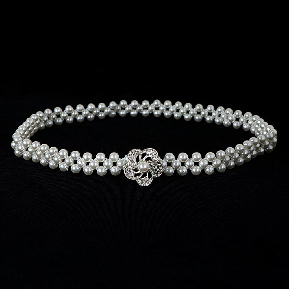 

Пояс-бант с жемчужным кулоном, модная поясная цепочка для женщин Style 8