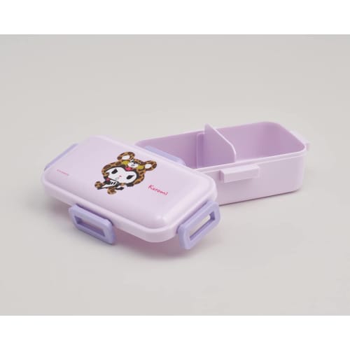 Skater Bento Box Kuromi Headpiece Sanrio 530ml Antibacterial Fluffy Dome Lid for Women Made In Japan PFLB6AG-A