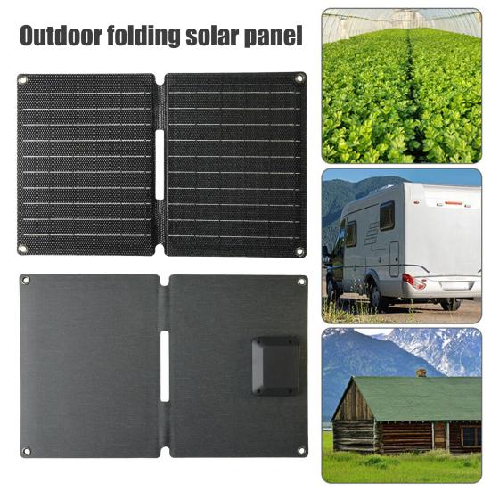 10W 5V Solar Panel Portable Phone Charger IPX6 Waterproof Foldable Design Type-C/USB Single Crystal Silicon Solar Panel Charger