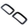 For GWM Tank 300 2024 2024 Rear Bumper Fog Light Lamp Eyelid Frame Cover Carbon Trim Glossy Black Foglight Eyebrow Car Styling